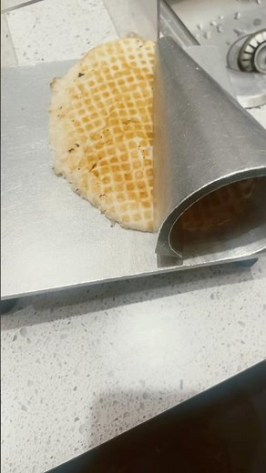 Making Waffle Cones #wafflecones #waffleconemaker #icecreamcones
