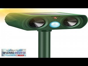 Solar Animal Repeller 2024 Upgraded Cat Repellent Outdoor Waterproof Ultrasonic Pest Review