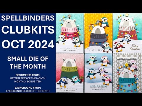 Spellbinders Clubkits Oct 2024 - Small Die of the Month | Reverse Die Cutting | Embossing Folder