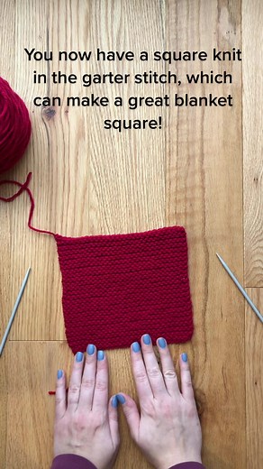 Knitting Tutorial: Creating Garter Stitch Blanket Squares