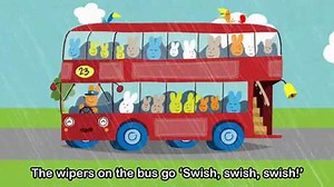 英语儿歌 the wheel on the bus