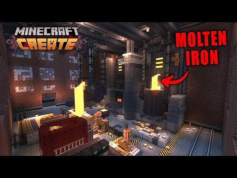 I Built An Industrial Metal FOUNDRY In Minecraft Create Mod
