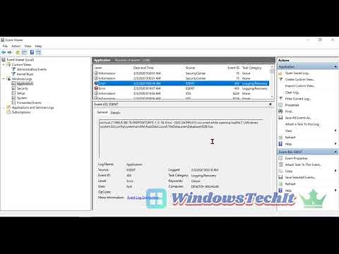 How to Fix Event ID 455 ESENT Error in Windows 10 - Working