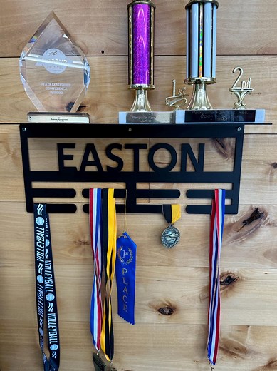 Medal Hanger With Trophy Shelf, Wall Display for Sports Ribbons and Awards, Great Gift Idea for Any Athlete, Display All Your Awards Here! - Etsy