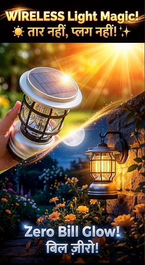 ☀️ Solar Wall Light | No Wire Outdoor Light