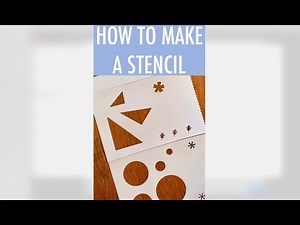 DIY Stencils with Cardstock & Contact Paper! #stencilingtutorials #creativetechniques