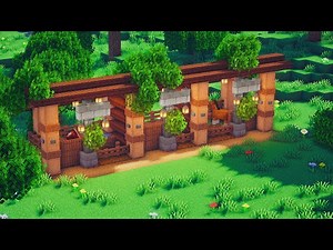 Minecraft | How to Build a Medieval Stables in Minecraft | Tutorial