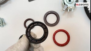 AUCERAMIC Timing Belt Kit with Water Pump Fit for Volvo C70 S40 S60 S70 S80 V40 V70 XC70 XC90 Engine Serial to 3188688 C70 V70 from 1266128 S40 S70 V40