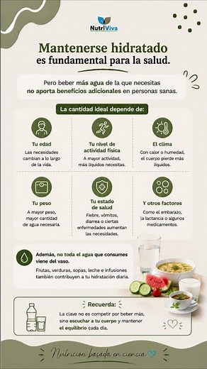 ¿Beber mucha agua siempre es mejor? 💧 Lo que dice la ciencia sobre la hidratación