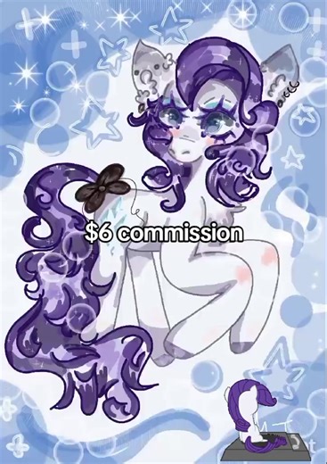 🌟💫Comission open🌟💫 this is rarity for my little pony, i like she so much 🩷🩷🩷 #mlp #commission #rarity #drawing #commissionsopen