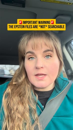 Kendall Brown on Instagram: "The Epstein Files are NOT fully searchable right now, because the search bar function does not work. If you search for a certain someone’s name and it says “no results” that DOES NOT MEAN that they aren’t in there. . #news #politics #Trump #maga"