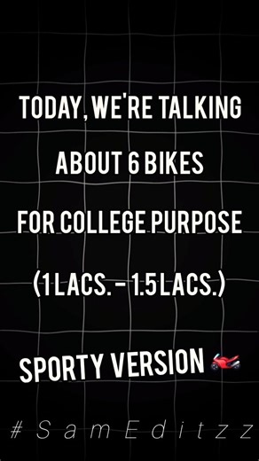 # 6 bikes for college students #shortsfeed #automobile