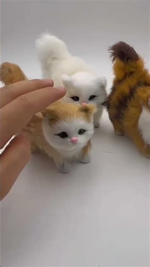 Realistic Soft Cat Plush: Life-Like Kitten Stuffed Toy