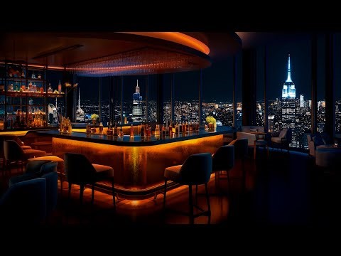 Peaceful Night Jazz Lounge with Elegant Jazz Bar 🍷Relaxing Jazz Music for Studying, Working, Sleep