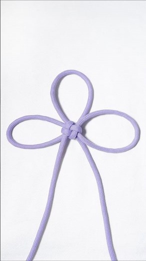 【願い事が叶うという カワイイ 飾り結び】叶結び（3つ輪）の結び方！Chinese Flower Knot (3 Petal Version)