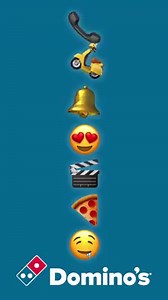 The #OfficialFoodOf making an entire film out of emojis | Domino's Pizza