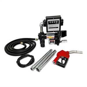 Paddock Petrol & Diesel Transfer Pump 12V / 75LPM w/ Flow Meter.