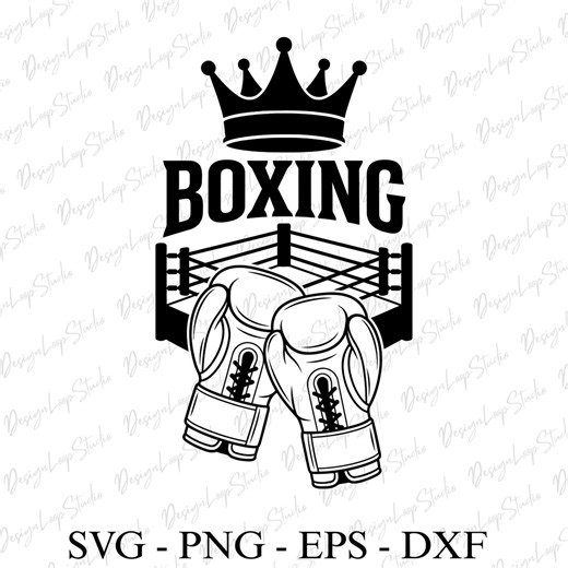 Boxing Logo Svg, Boxer Gift, Fighter, Boxing Gloves, Motivational, Gym, T-shirt Design, Cut File, Instant Download - Etsy