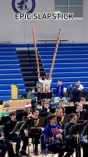 EPIC SLAPSTICK #friends#band#percussion#sleighride#christmas