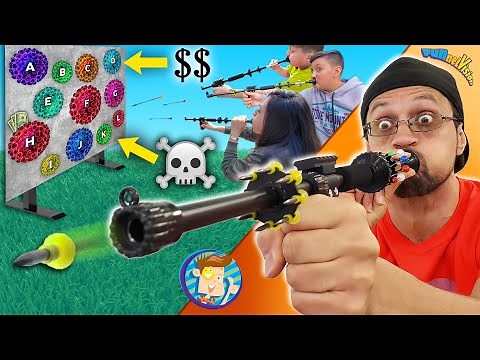 BLOWING DARTS at a SURPRISE MAP Challenge! (FV FAMILY Stay Home Edition)