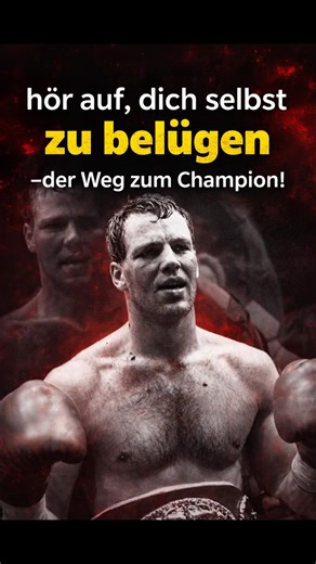 Henry Maske - Stop lying to yourself! #boxing #interview