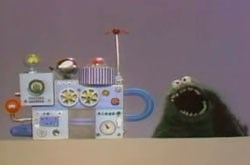 Cookie Monster eats a computer in 1971: Video