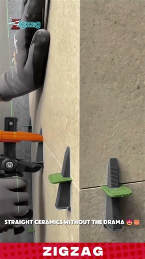 Hand-Applied Leveling Clips for Tiling and Interior Design in Professional Construction Sites