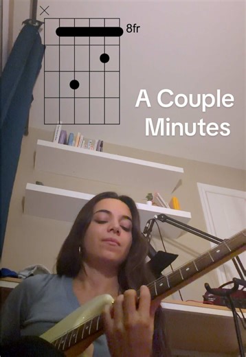 A Couple Minutes by @Olivia Dean - tutorial & cover Full tutorial on my YouTube channel (@pebblescapes) #oliviadean #guitartutorial #guitartok #acousticcover #singing