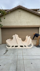 Fully collapsible Santa sleigh build for Christmas | Woodshop Box Studio