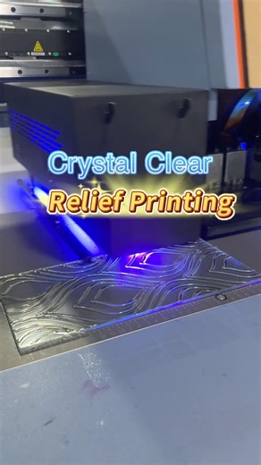 Discover how to creat Crystal clear #reliefprinting on glass