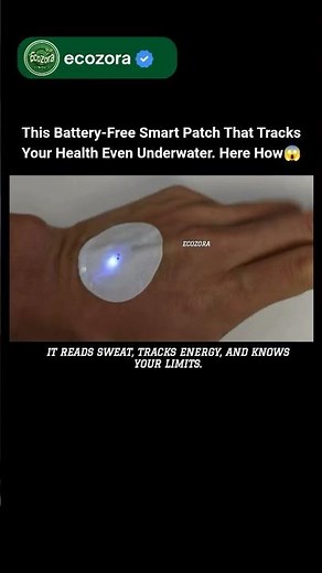 This Waterproof Skin Patch Can Read Your Body Underwater 🌊 #innovation #biotech #science #future