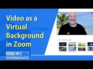 Zoom Video - Video as a Virtual background in meetings by Chris Menard