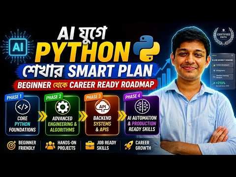 AI যুগে Python শেখার Smart Plan: Beginner থেকে Career Ready Roadmap