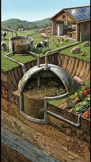 How a home biodigester works: biogas and biofertilizer at home