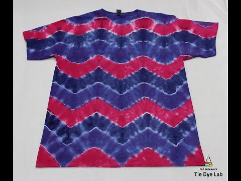 How To Make A Chevron Or Zig Zag Design Tie Dye Shirt
