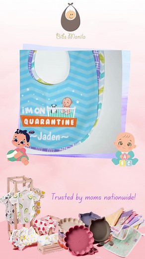Personalized baby bibs that are easy to wash and dry. Choose from our wide and adorable selection! Shop Now! #bibsmanila#babybibs #personalizedbibsph