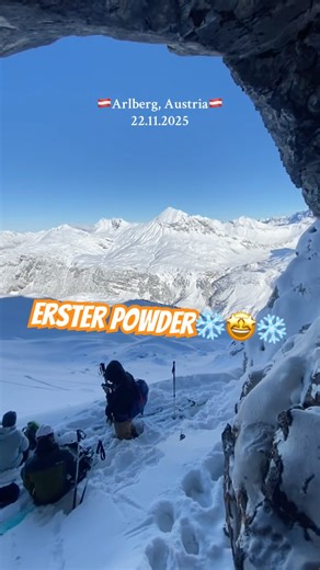 Der erste Schnee🤩❄️#powder #winter #skiing #skitouring #arlberg #fürdich #vlog #skifahren #update