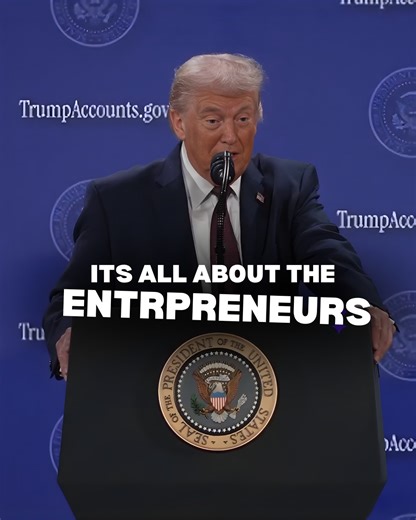 The number one export of America isn’t energy or technology, it’s the American Dream. At the center of that dream is the entrepreneur. Not greed. Not politics. Financial freedom. Entrepreneurs create over 70% of the jobs in this country, and all we really care about is policy, smart, pro-business policy. That’s why initiatives like the Trump Accounts matter. It’s designed to spark individuals to think long-term, to think independently, and to start building early. I applaud this effort. It’s a g