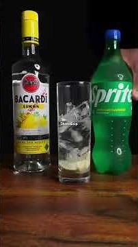 Best Rum Bacardi Limon with sprite 🥃