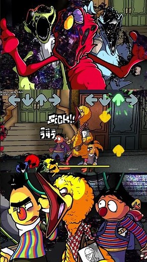 FNF VS Broken Strings - Corrupted ELMO'S TANTRUM (Glitch Sesame Street) (Pibby X FNF MOD) #shorts