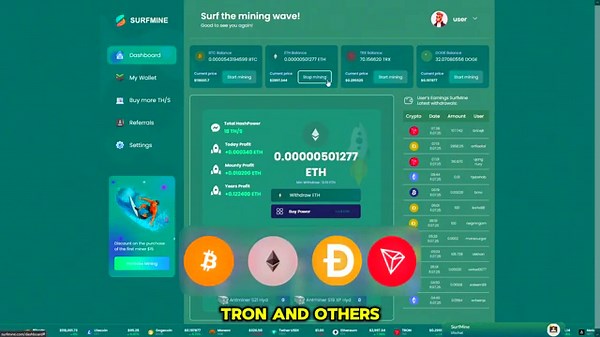 Start Cloud Mining with These Two Platforms! Mine BTC | TRX | ETH | DOGE