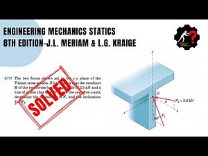 Solved Problem 2.17 | Determine the magnitude of F, and the inclination 𝜃 of F2.