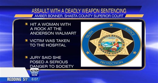 Shasta County woman guilty of assault learns jail time today