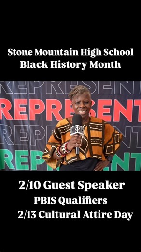 Black History Month continues at Stone Mountain High School. Thank you Ms. Sumpter for your leadership. Sankofa! #stonemountainhighschool #blackhistorymonth #exposure #sankofa | Stone Mountain High School