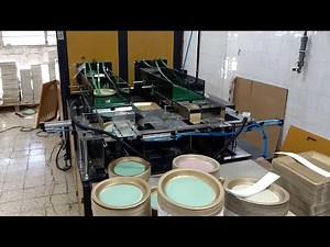 Fully automatic hydraulic paper plate making machines with counter and stacker