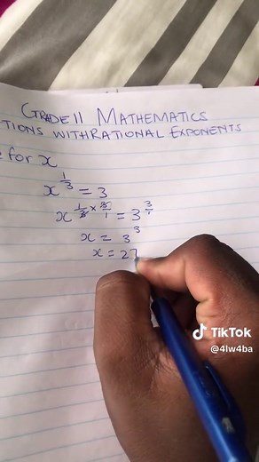 Solving Equations with Rational Exponents for Grade 11