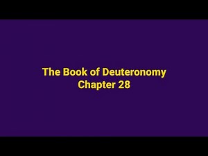 Deuteronomy Chapter 28 | King James Version (KJV) | Audio & Text