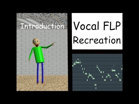 A Baldi Oneshot Mod - Introduction Vocal FLP (Accuracy : ~90%)