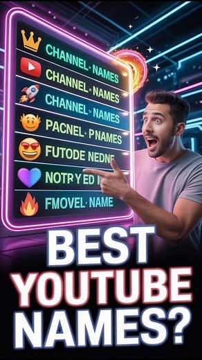 👁️‍🗨️1M ♡50K 🗨️20K 📢10K The 5 Most Genius Channel Names | Ideas for YouTube Channel