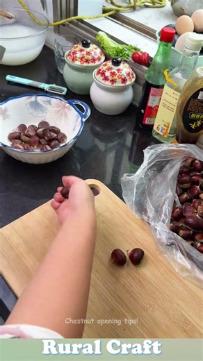 Chestnut opening tips! #tips